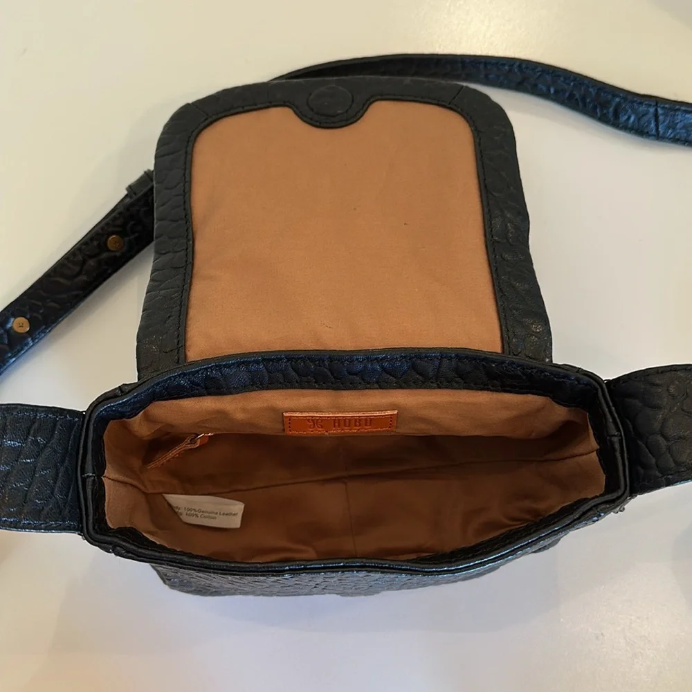 New HOBO Bonita Leather Bag. Black.